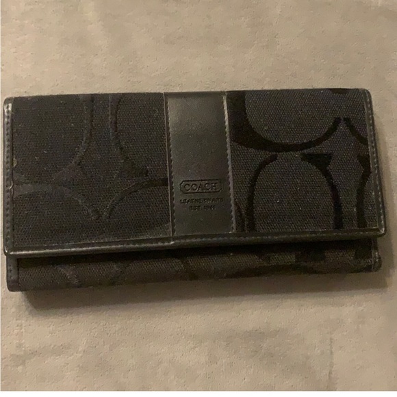 Black Coach Wallet - Picture 3 of 5